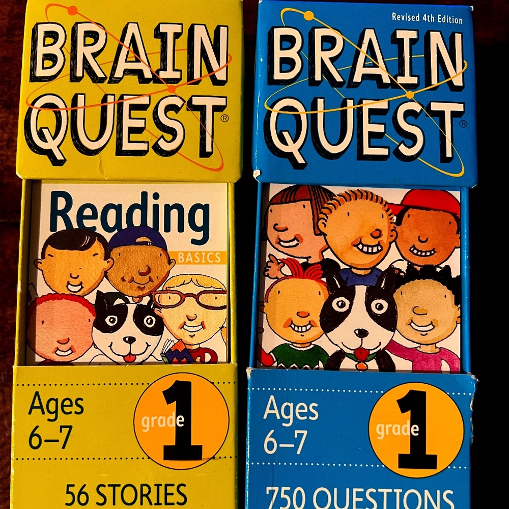 Brain Quest  Q&A Cards & Brain Quest 1st Grade Reading Both 1st Grade